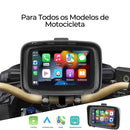 Multimídia com CarPlay para Moto TelaPro 5" + Câmera de Ré e Frontal -Lima Film