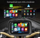 Multimídia com CarPlay para Moto TelaPro 5" + Câmera de Ré e Frontal -Lima Film