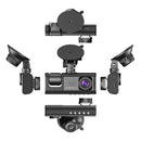Câmera Veicular com Visão Noturna IR, Gravação em Loop e Tela IPS de 2" 1080P - Frontal Interna Ré Grava Imagem E Som